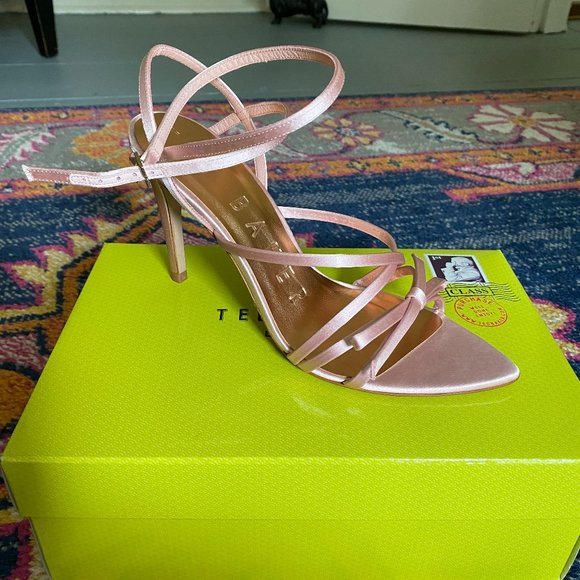 Brand New in Box - Ted Baker Satin Strappy Heels - Picture 2 of 5